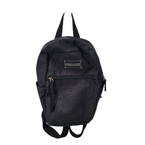 Gymshark Black Mini Backpack Zipper Closure‎ Lightweight Durable